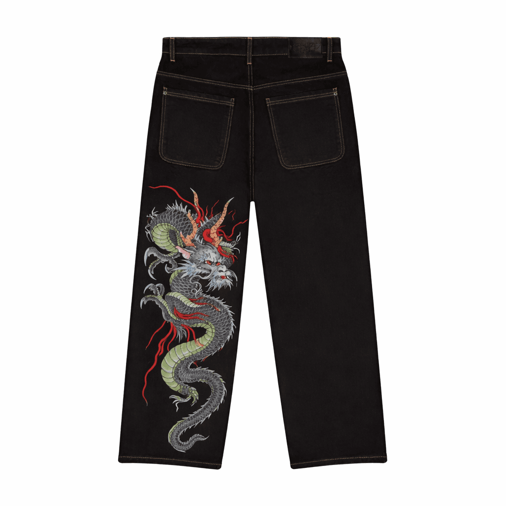 Noir Plaid Fly Denim